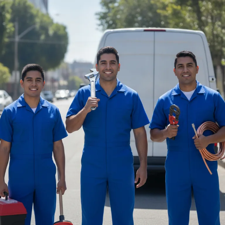 Canalizador equipe em Granja